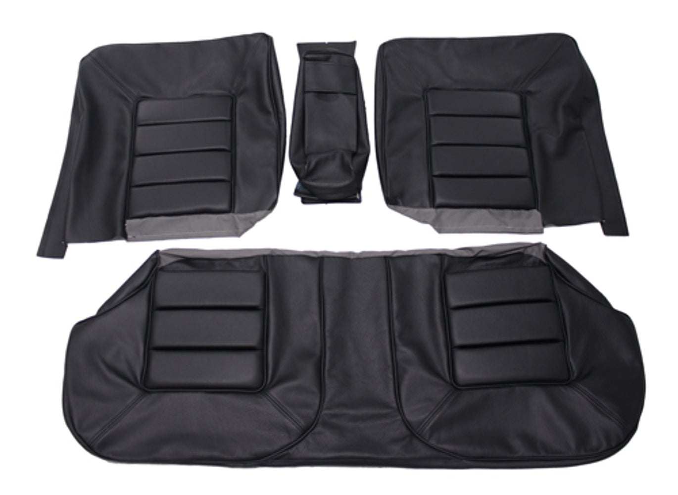 Rear seat upholstery for Volvo 164 1970 black ch -22322