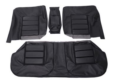 Rear seat upholstery for Volvo 164 1970 black ch -22322