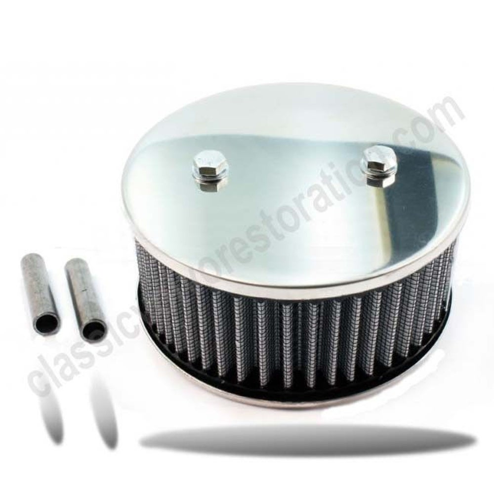 Air filter SU 2-bolt High Performance Stainless High for Volvo B18