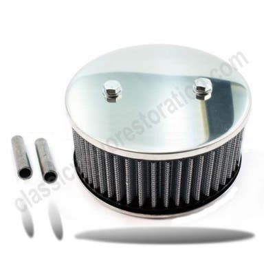 Air filter SU 2-bolt High Performance Stainless High for Volvo B18