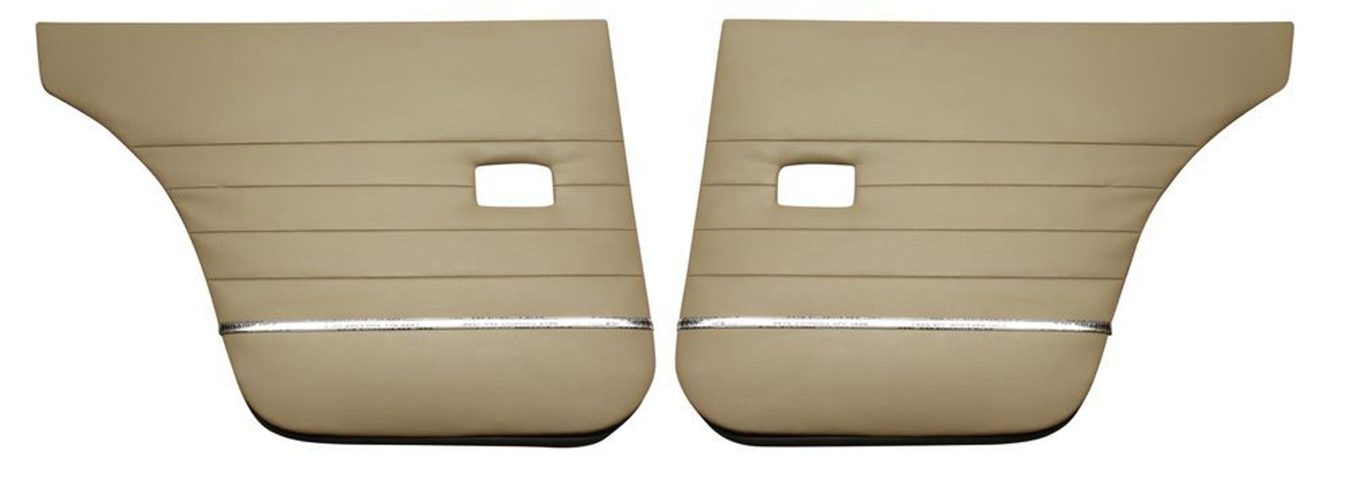Rear door panels for Volvo Amazon 4d, Amazon Kombi, 1962-63, nougat