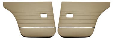 Rear door panels for Volvo Amazon 4d, Amazon Kombi, 1962-63, nougat