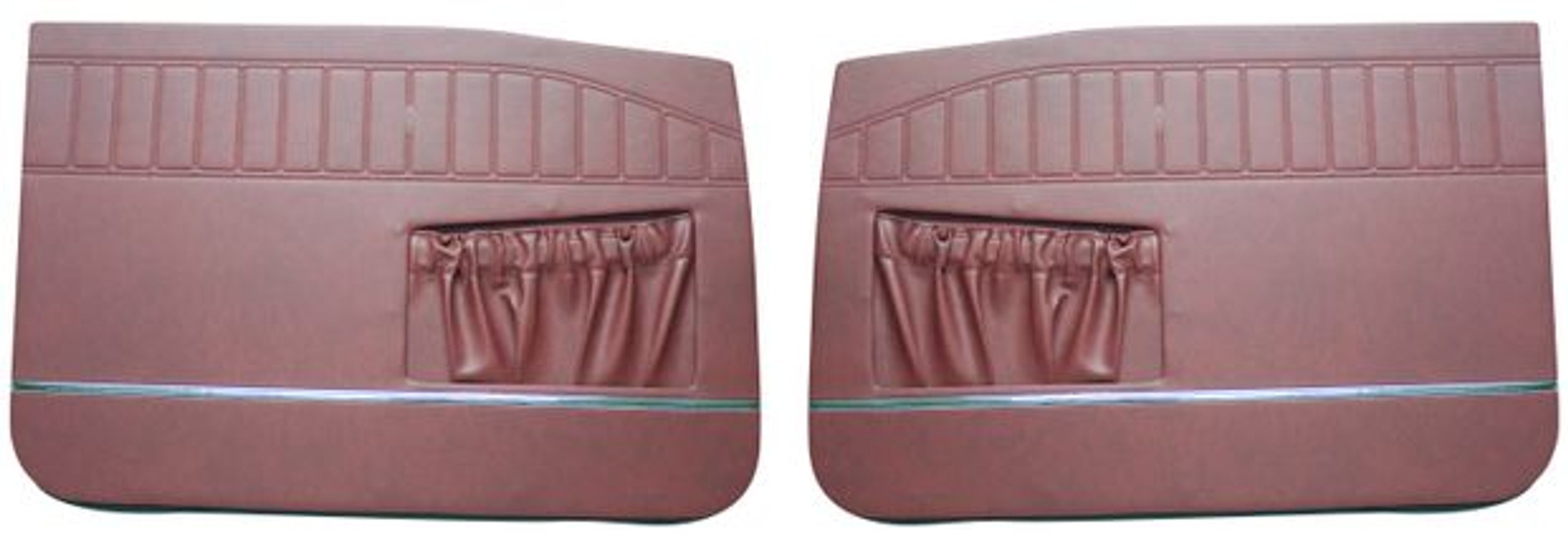 Front door panels for Volvo Amazon 4d, Amazon Kombi 1965, red
