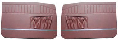 Front door panels for Volvo Amazon 4d, Amazon Kombi 1965, red