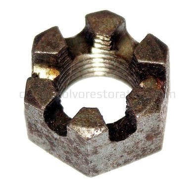 Crown nut UNF 5/8-18x9/16" (14 mm) front brakes for Volvo Amazon, Amazon Kombi