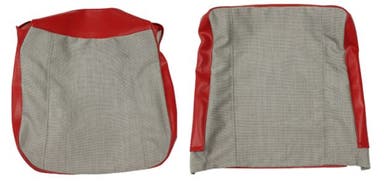 Upholstery Front seat for Volvo PV544B 1960-61 Favorit red/gray