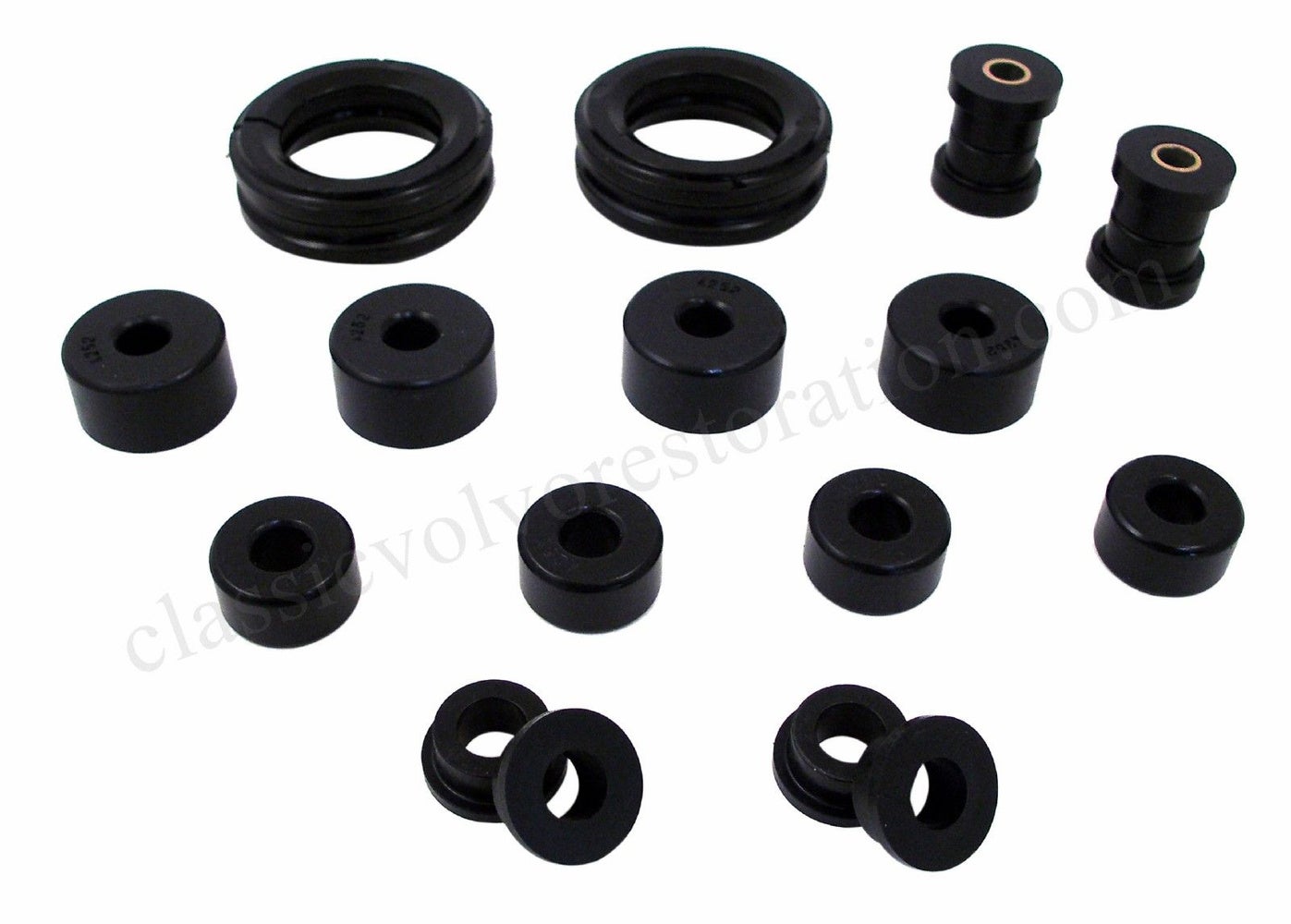 Rear bushing set for Volvo Amazon, -1966, 1800, -1965, Spicer, polyurethane, 32 mm