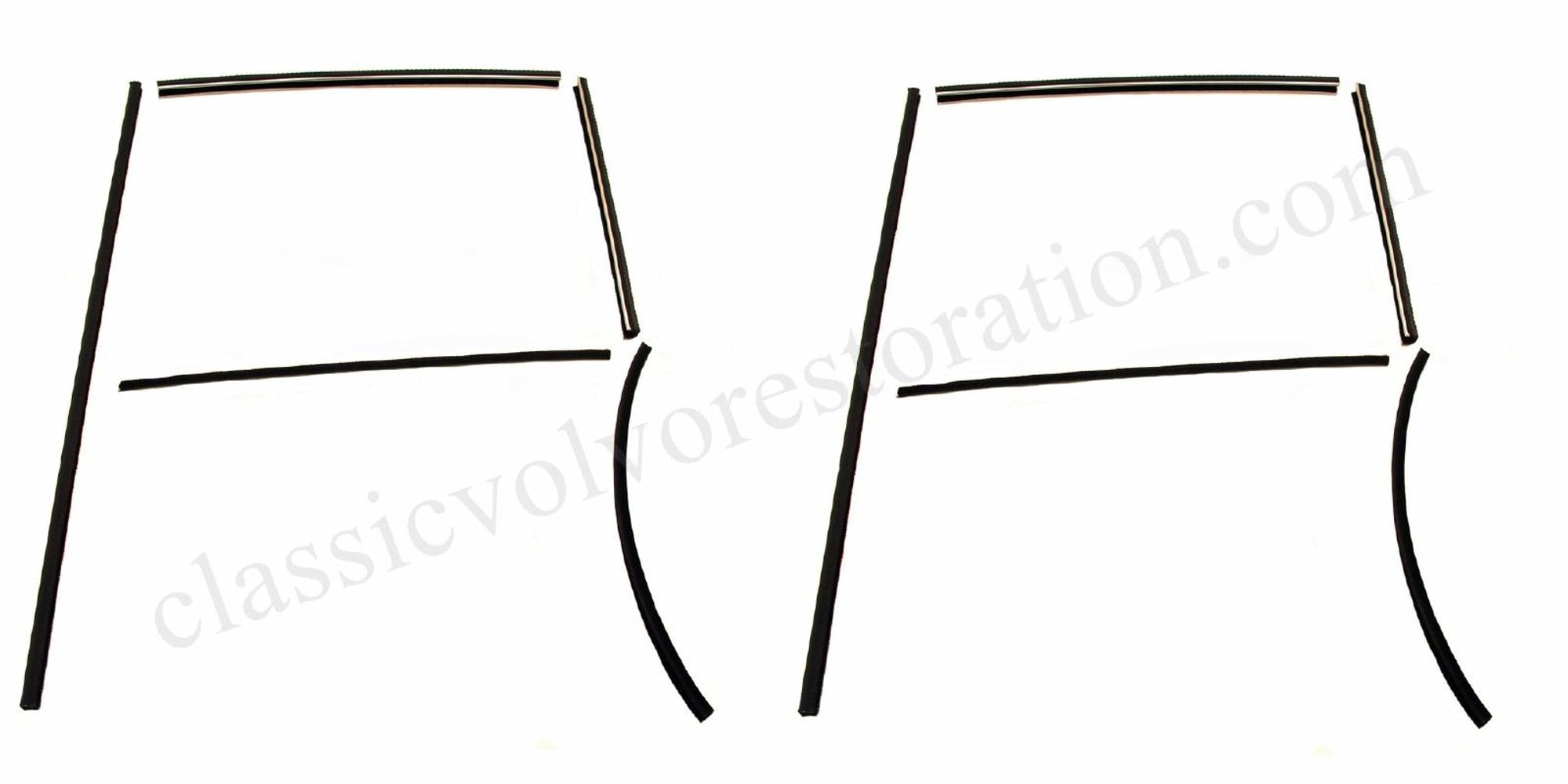 Guide strip set for Volvo Amazon 4d, Amazon Kombi front door