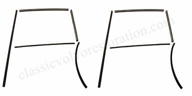 Guide strip set for Volvo Amazon 4d, Amazon Kombi front door
