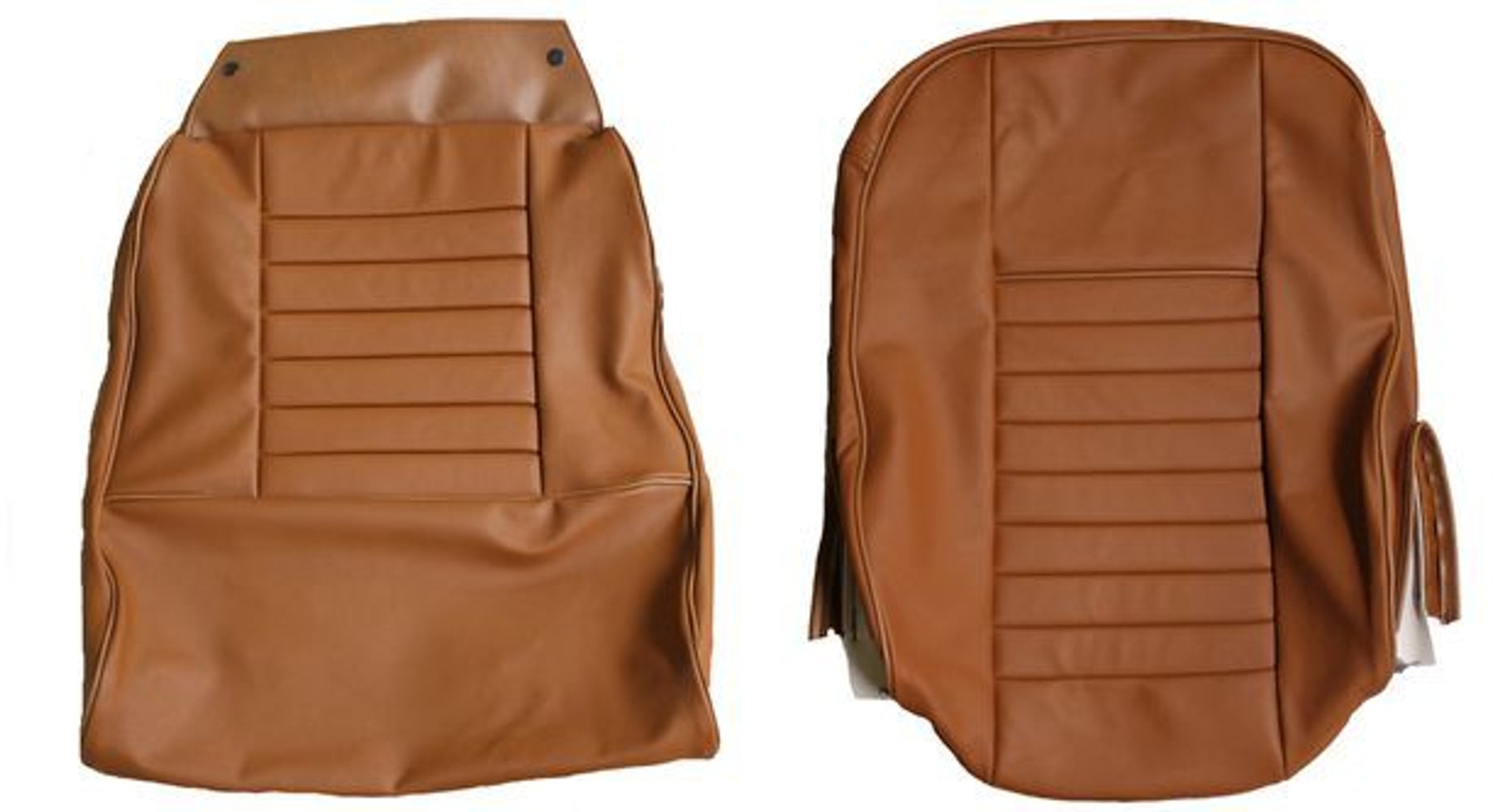 Front seat upholstery for Volvo 1800S 1964-69 brown — bild 2 av 2