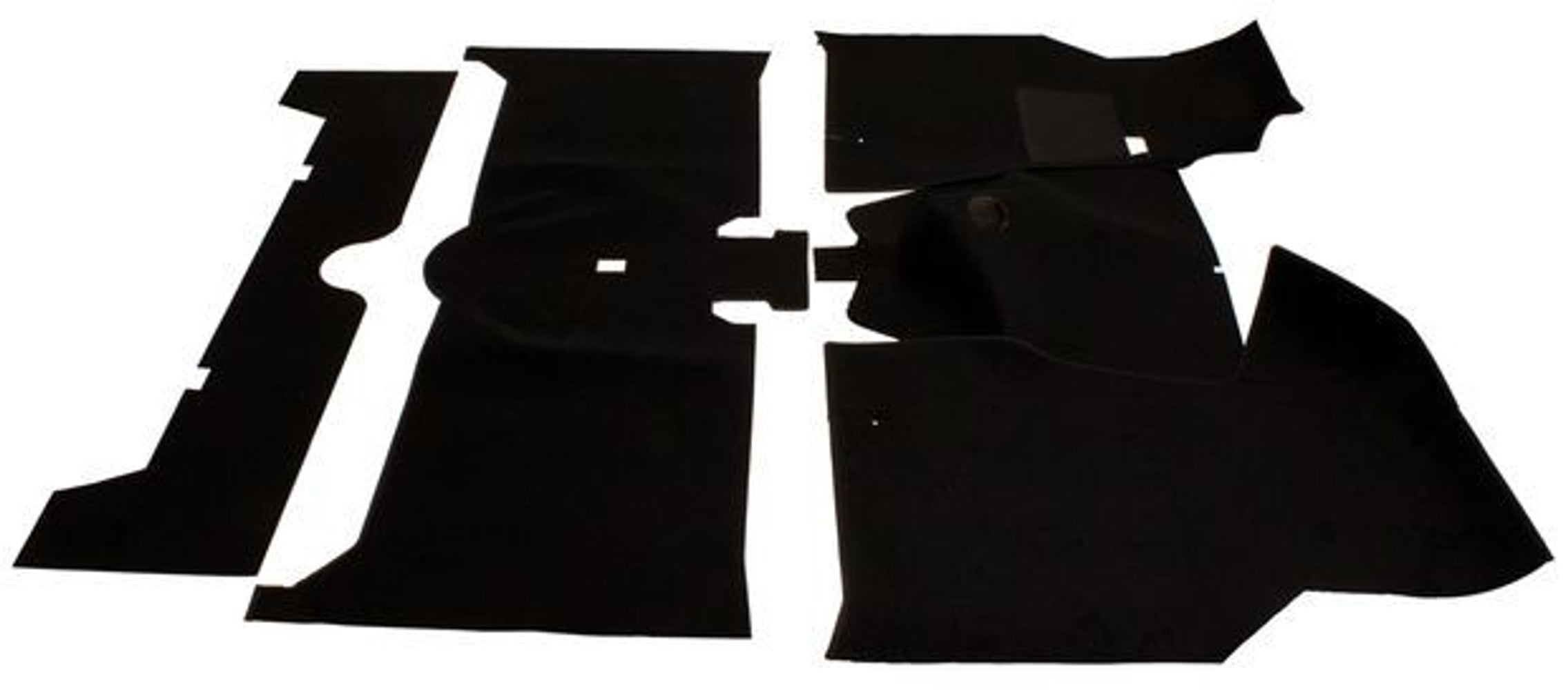 Carpet set for Volvo 140 1972, black textile