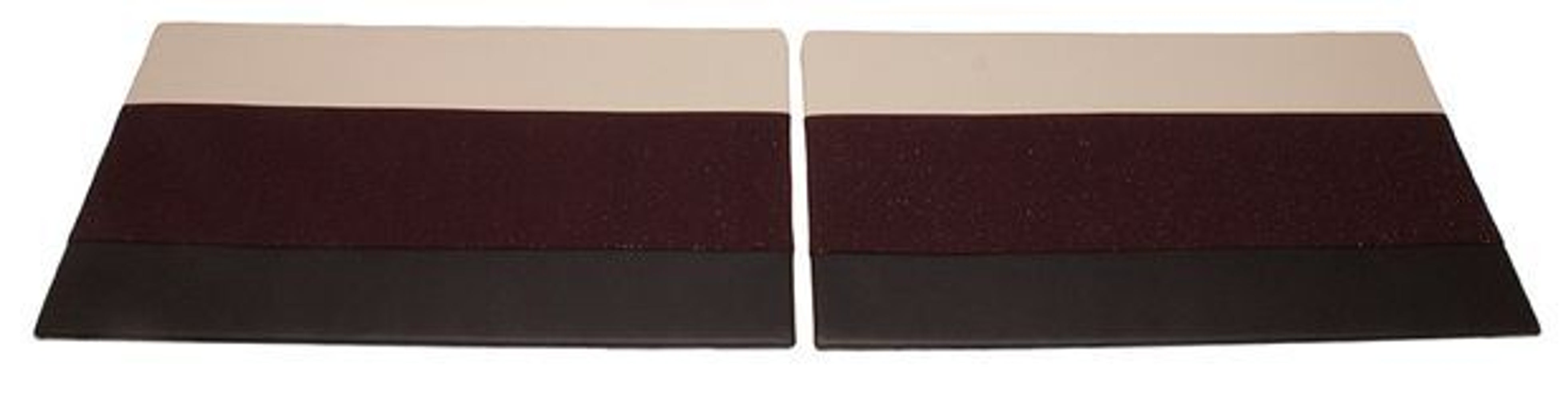Door panels for Volvo Duett, 1958-60 black/beige/red