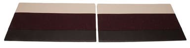 Door panels for Volvo Duett, 1958-60 black/beige/red