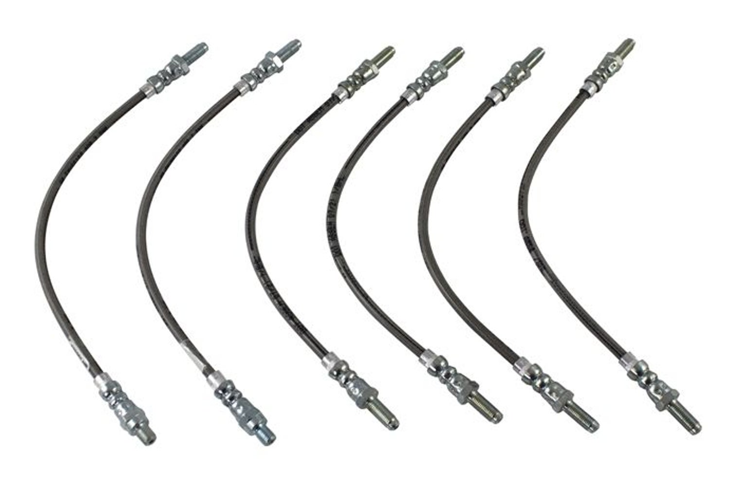 Brake hose set for Volvo Amazon, 1800, B20, metal braided