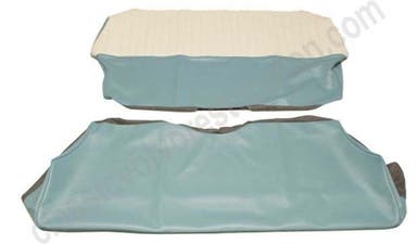 Upholstery Rear seat for Volvo PV544 1958-60 US blue/beige Alt. 1